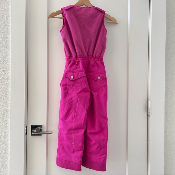 Youth Girls Spyder Sparkle Ski Snowboard Insulated Bib Rasberry Pants Size 5 - Picture 2 of 9